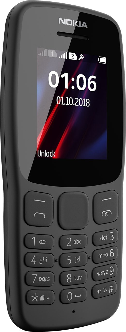 NOKIA 106 GSM - Double Sim - Version 2018 - Ecran couleur - 6 Mois Garantie