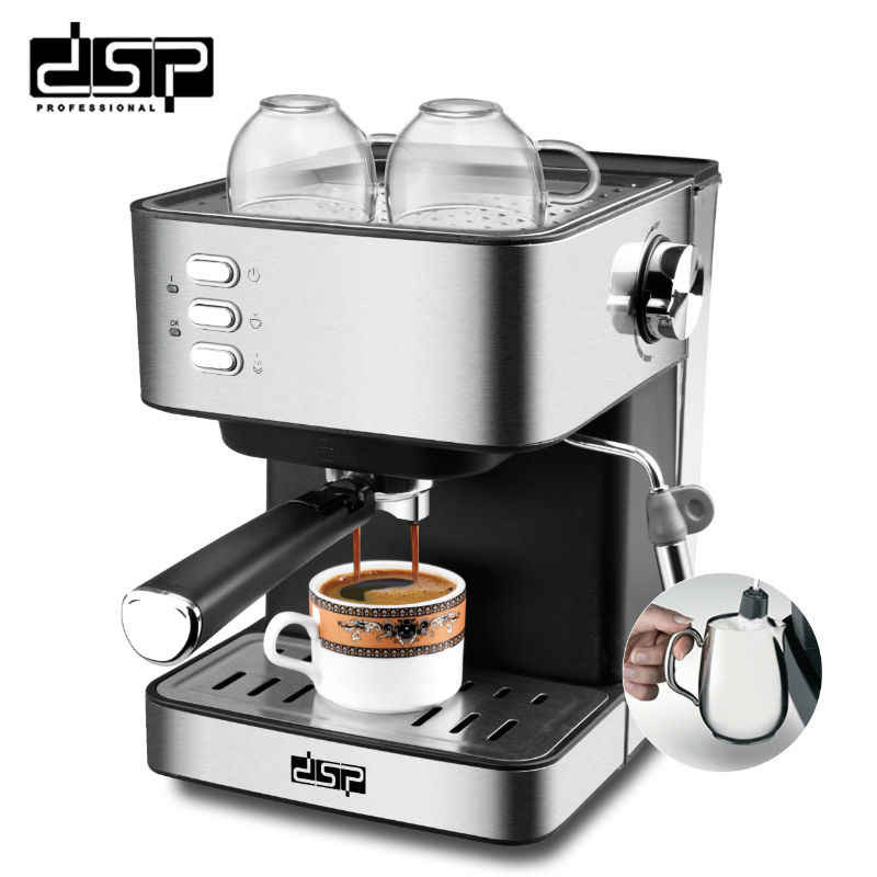 DSP Professional KA3028- Machine à Espresso 850W - Acier Inoxydable - Neuf 1 an Garantie