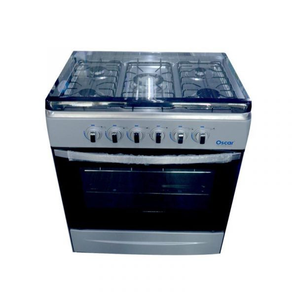 OSCAR - Cuisinière à gaz - 5 Foyers - dimensions 90X70xm Four avec grill - Allumage manuel - Neuf 1 an Garantie
