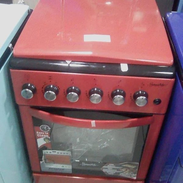 SIGNATURE -4 Foyers Cuisinière à gaz Automatique-Inox Recouverte d'email- Dimensions 50x60cm - Neuf 1 an Garantie
