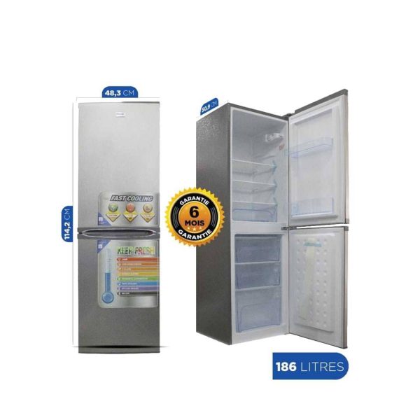 Réfrigérateur combiné OSCAR OSC-R235SC 186Litres A+