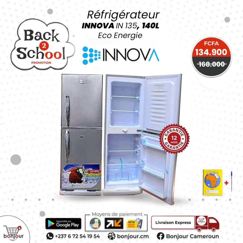 Réfrigérateur Innova IN135, 140L Eco Energie