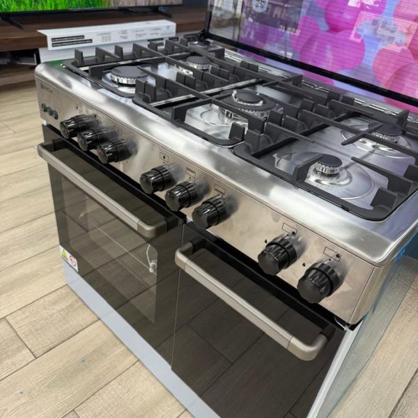 Innova cuisinière à gaz Inox 5 Foyers-grill et  porte bouteille à gaz Neuf 1an Garantie
